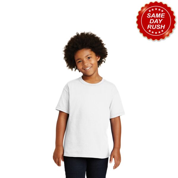 Youth Heavy Cotton  100% Cotton T Shirt - Contract Same Day Rush Thumbnail